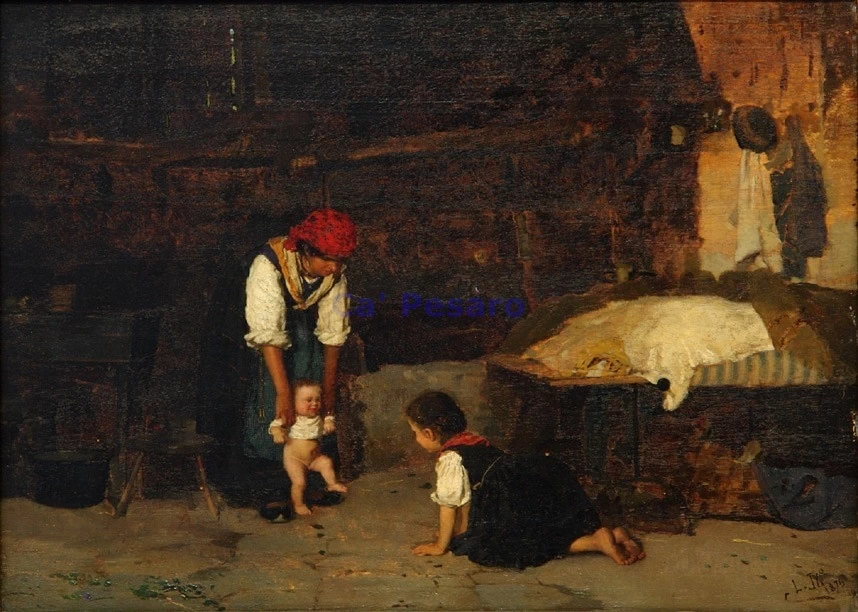 Primi passi (1875) - Galleria internazionale d'arte moderna, Venezia